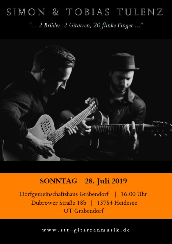 Gitarrenmusik im Dorfgemeinschaftshaus Gräbendorf Heidesee
